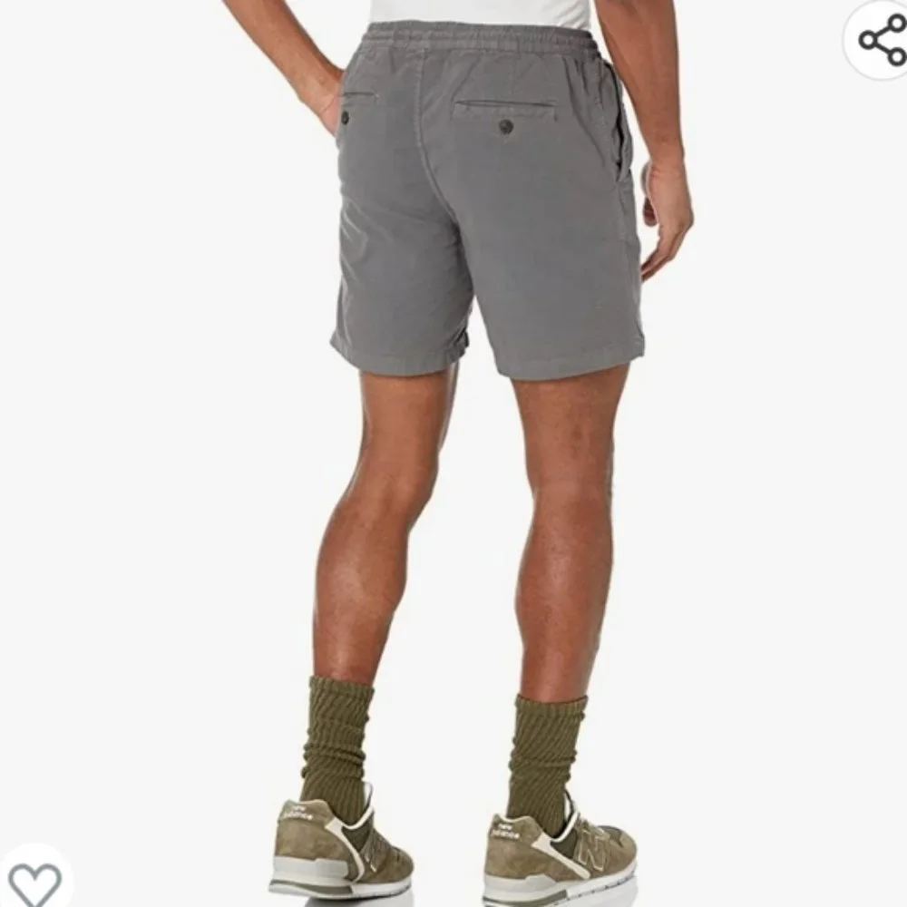 Goodthreads Men's Slim-Fit 5" Pull-on Comfort Stretch Canvas Short Green 3XL - Picture 3 of 9